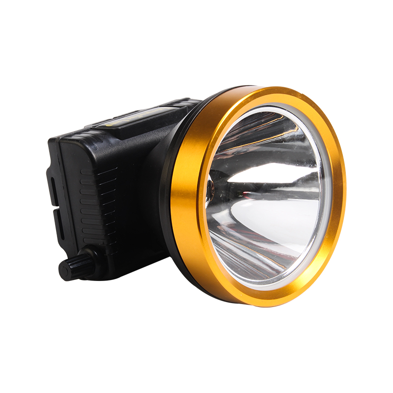 TL-20 1LED10W Rechargeable étanche en alliage d'aluminium bouton de tête luminosité réglable phare portable