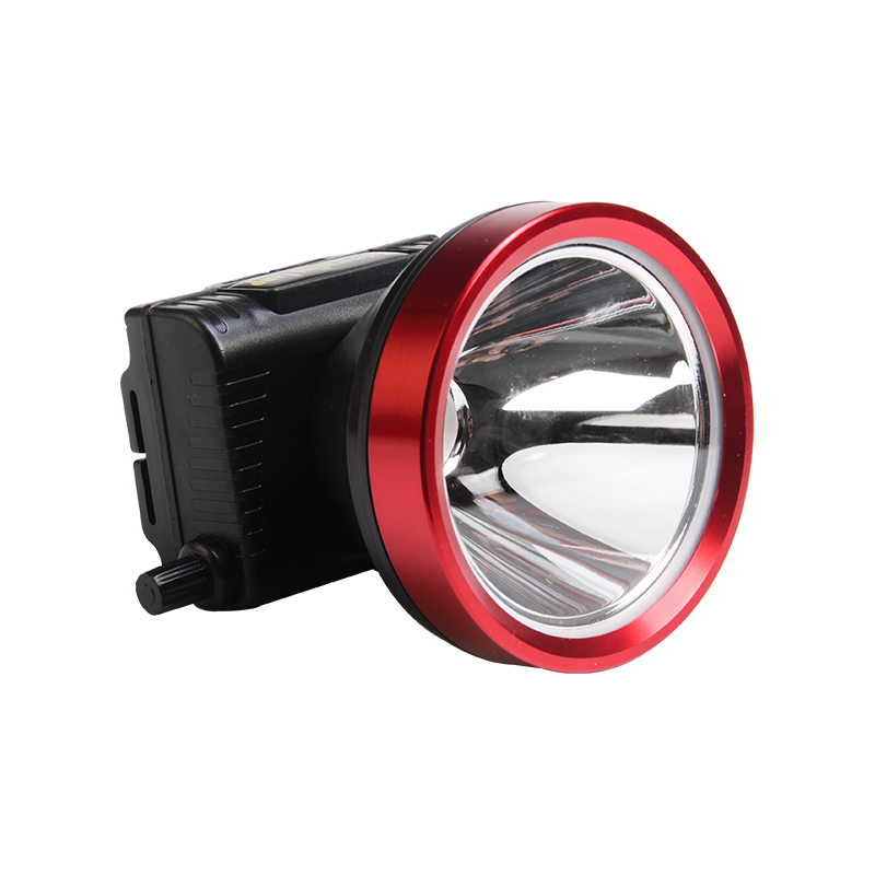 TL-20 1LED10W Rechargeable étanche en alliage d'aluminium bouton de tête luminosité réglable phare portable